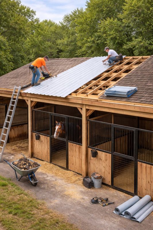 Aluminum Roof Installation